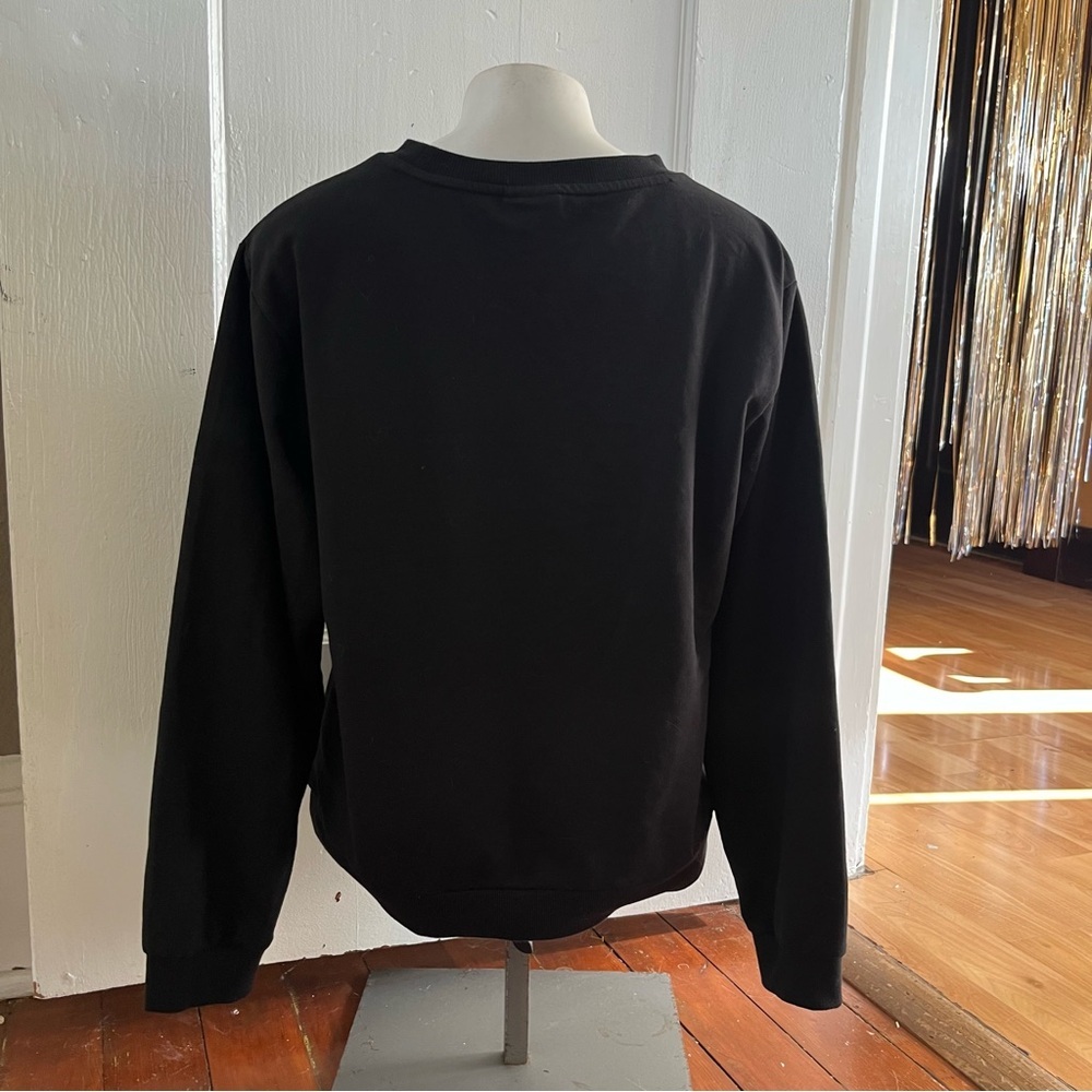 Keith Haring Graphic Heart Sweatshirt Womens Pullover Black Size S - Picture 5 of 16